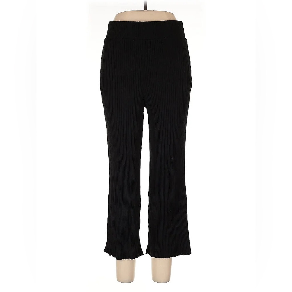 ⚡️FLASH SALE⚡️Catherine Malandrino Black Ribbed Casual High Waisted Lounge Pants